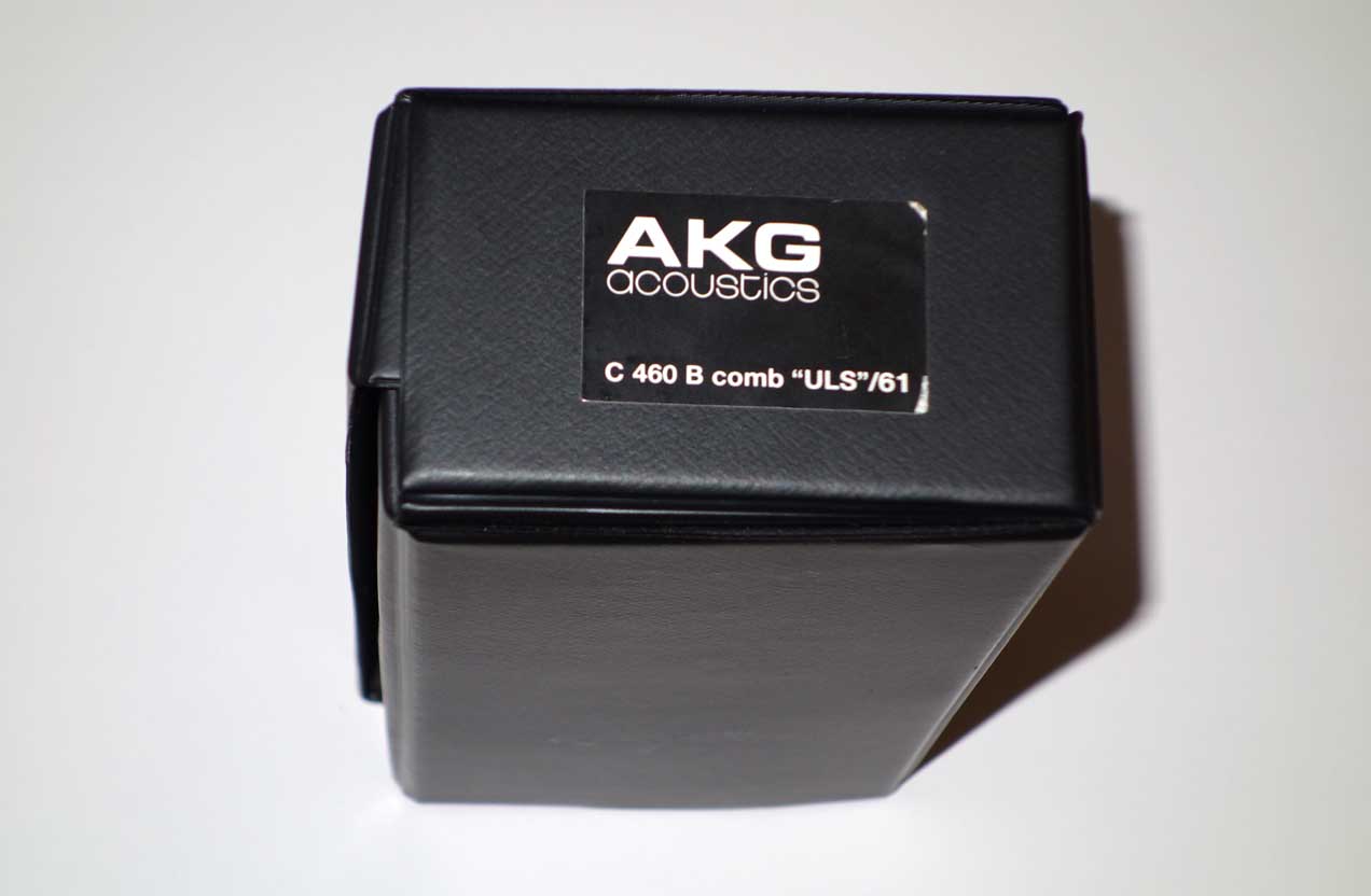 Vintage AKG C460 Mic Case w/AKG SA40 Mic Clip