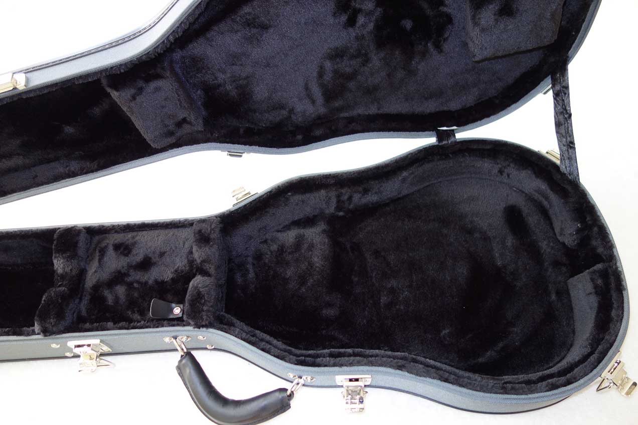 Ameritage AME-S-40 Les Paul Case, Silver Series, Professional 6-Ply Hardshell Arched Case