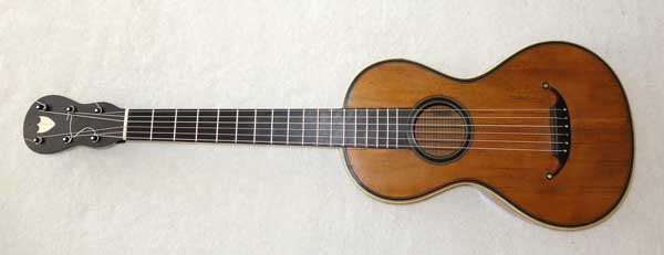 Mauchant 1830s Romantic Guitar by Mauchant [Paris, France] Restored by Lucio Nunez w/Soft Case