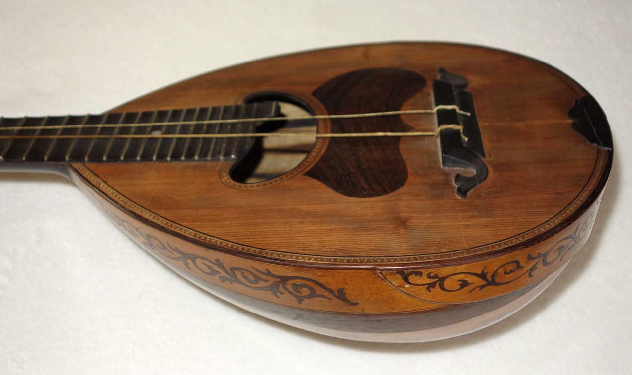 1884 Enrico Rocca Mandolin Genoa, Italy Intact Label dated 1884