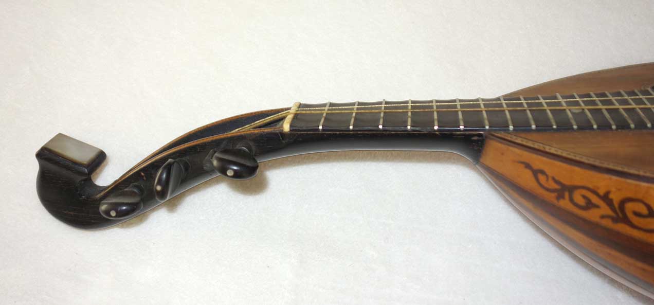 1884 Enrico Rocca Mandolin Genoa, Italy Intact Label dated 1884