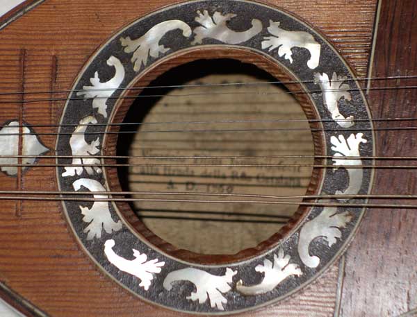 1769 Joannes Vinaccio (Napoli, Italy) Baroque Mandolin, Spruce Top