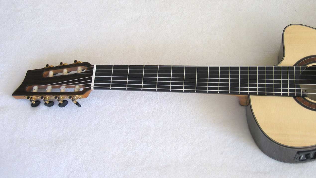 2010 Bartolex SRS7CEL 7-String Classical Harp Guitar Neck