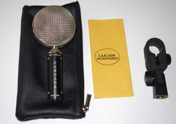 Cascade FAT HEAD BE (Bare Essentials) Ribbon Mic Factory Upgraded with Oliver Archut's AMI TR-42 Transformer w/ Soft Pouch, Clip