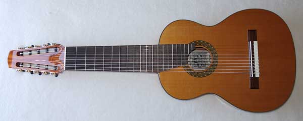 NEW Cathedral Guitar 2015 Model 125 Ten-String Classical Harp Guitar w/Hardshell Case [Cedar/Mahogany] Decacorde 10-String