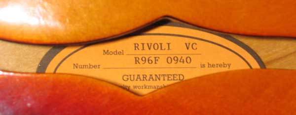 SUNBURST Epiphone Rivoli VC EB-0 Style Bass with Upgraded Dimarzio Model One Humbucker PU