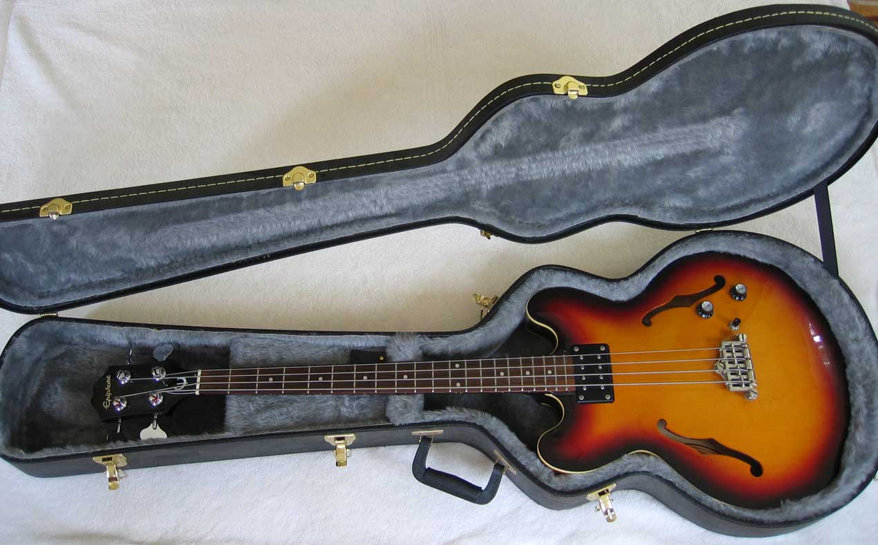 Epiphone Rivoli Reissue EB-0 Style Bass with Upgraded Dimarzio Model One Humbucker PU