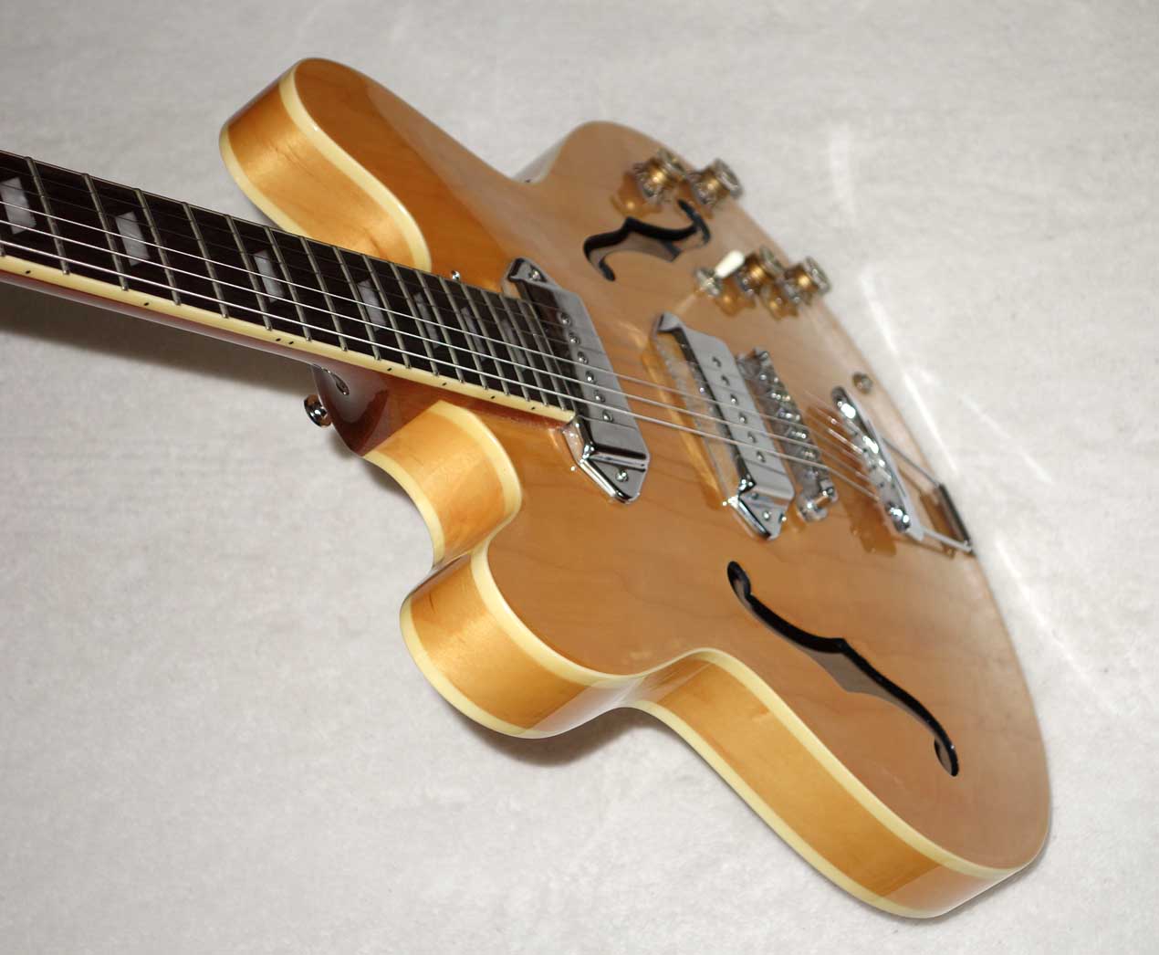 2007 Epiphone Casino Electric Guitar w/ Case, Rare 1-Piece Mahogany Neck, Natural Finish