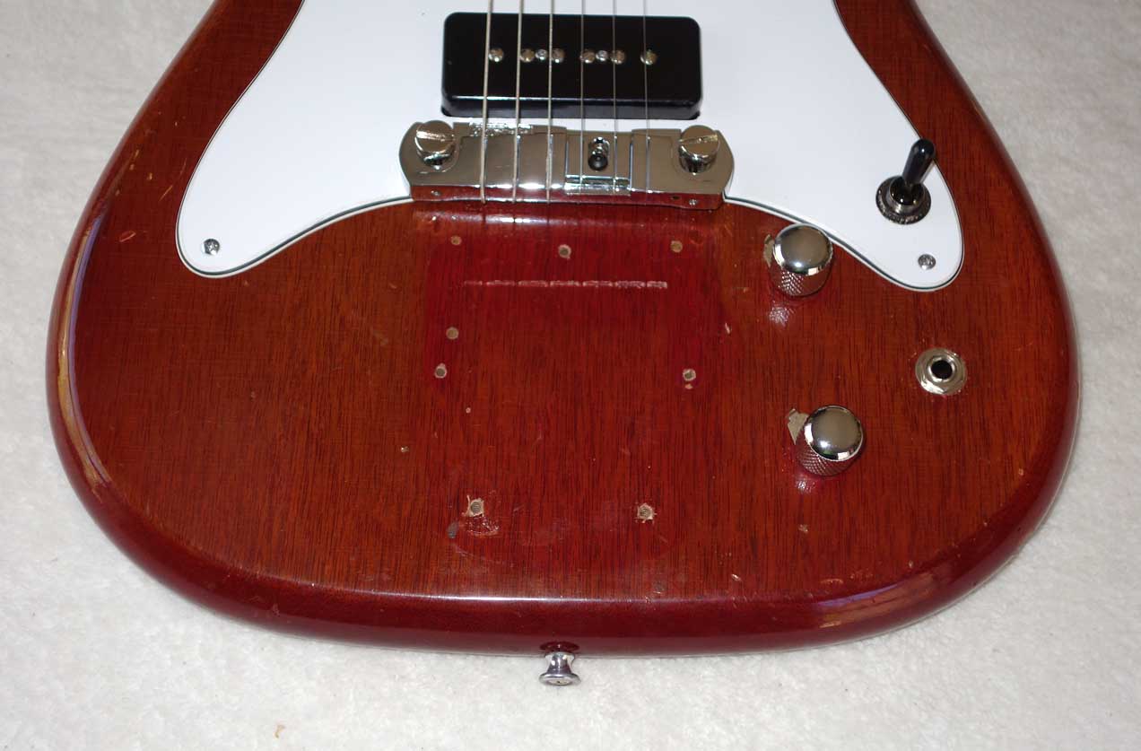 Vintage 1963 Epiphone Coronet Electric Guitar Modded to Wilshire w/2x DiMarzio P90 PUPs