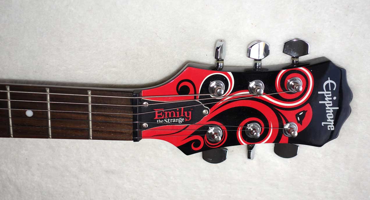 2005 Epiphone G-310 Emily The Strange Solid Body Guitar w/People Are Strange Custom Graphics