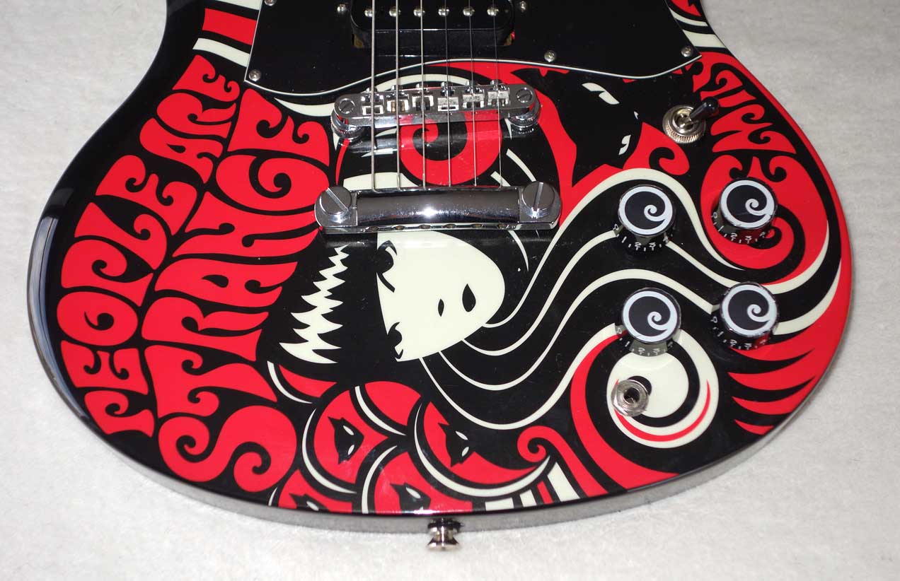 2005 Epiphone G-310 Emily The Strange Solid Body Guitar w/People Are Strange Custom Graphics