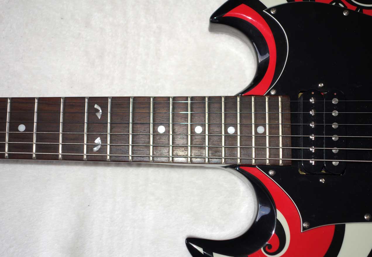 2005 Epiphone G-310 Emily The Strange Solid Body Guitar w/People Are Strange Custom Graphics