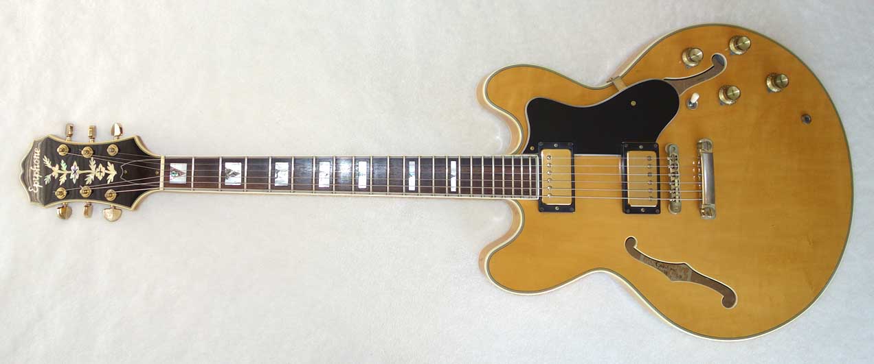 Vintage 1982 Epiphone Sheraton A N Semi-Hollow Body Guitar in , MIK Matsumoku MMK-75 PUPs