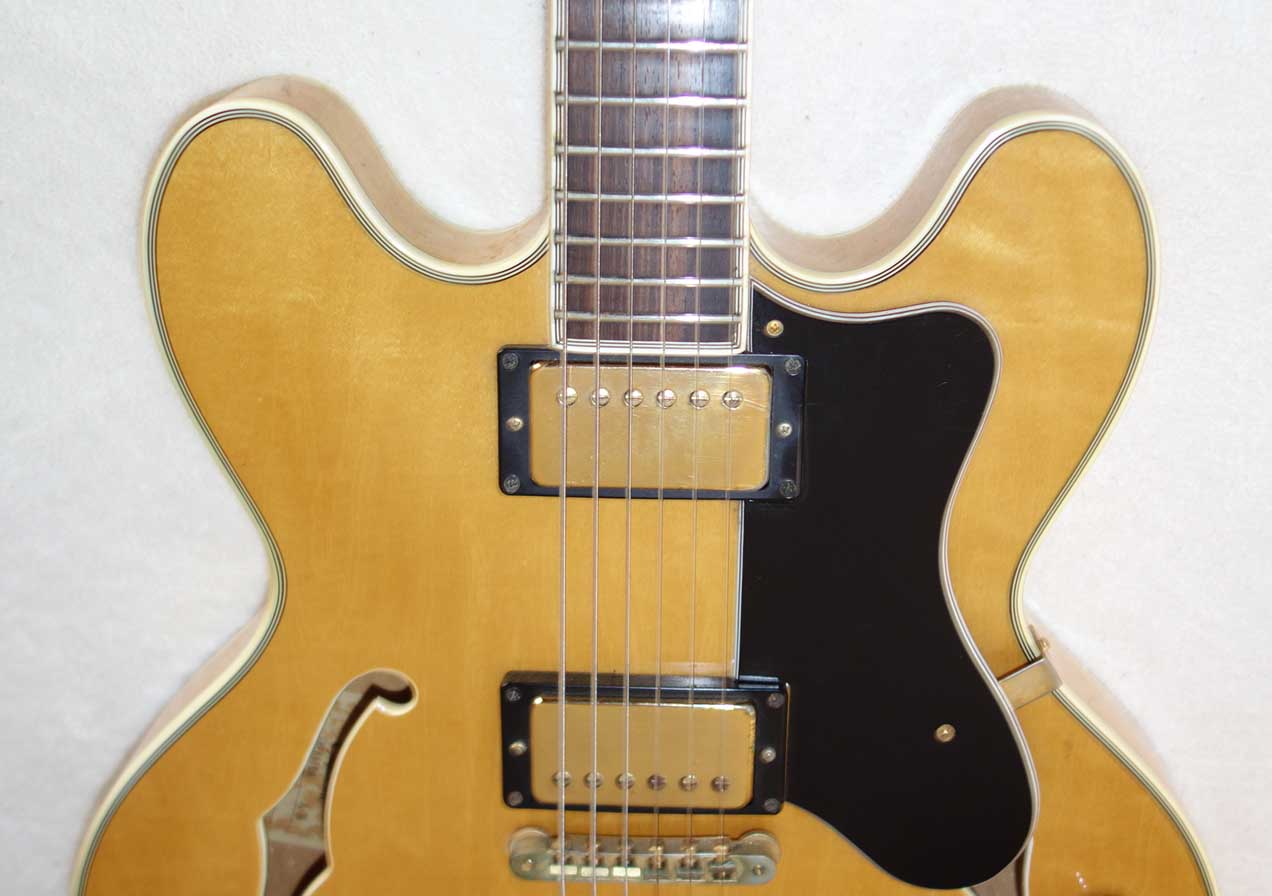 Vintage 1982 Epiphone Sheraton A N Semi-Hollow Body Guitar in , MIK Matsumoku MMK-75 PUPs