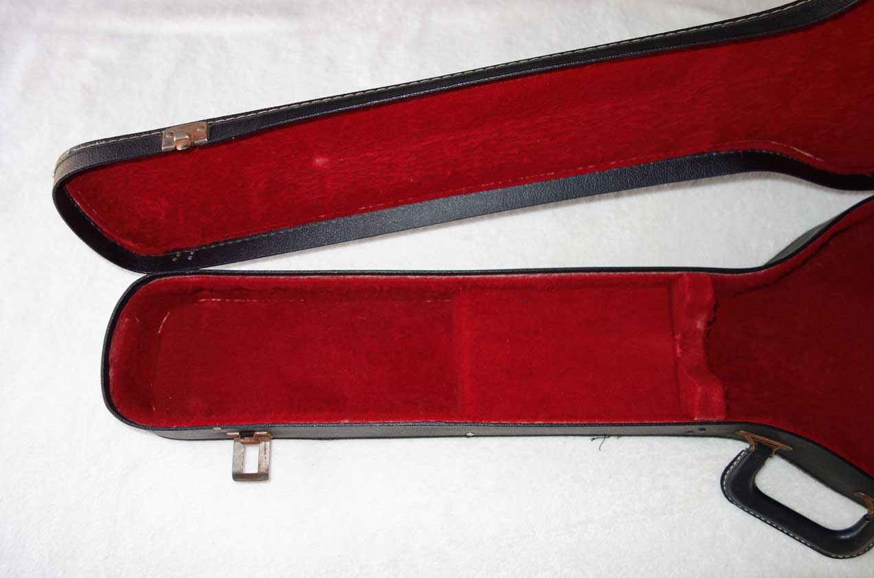 Vintage 1960s GIBSON SG Arched Softshell Guitar Case w/Red Lining, For 1960s Gibson SG Junior Guitars