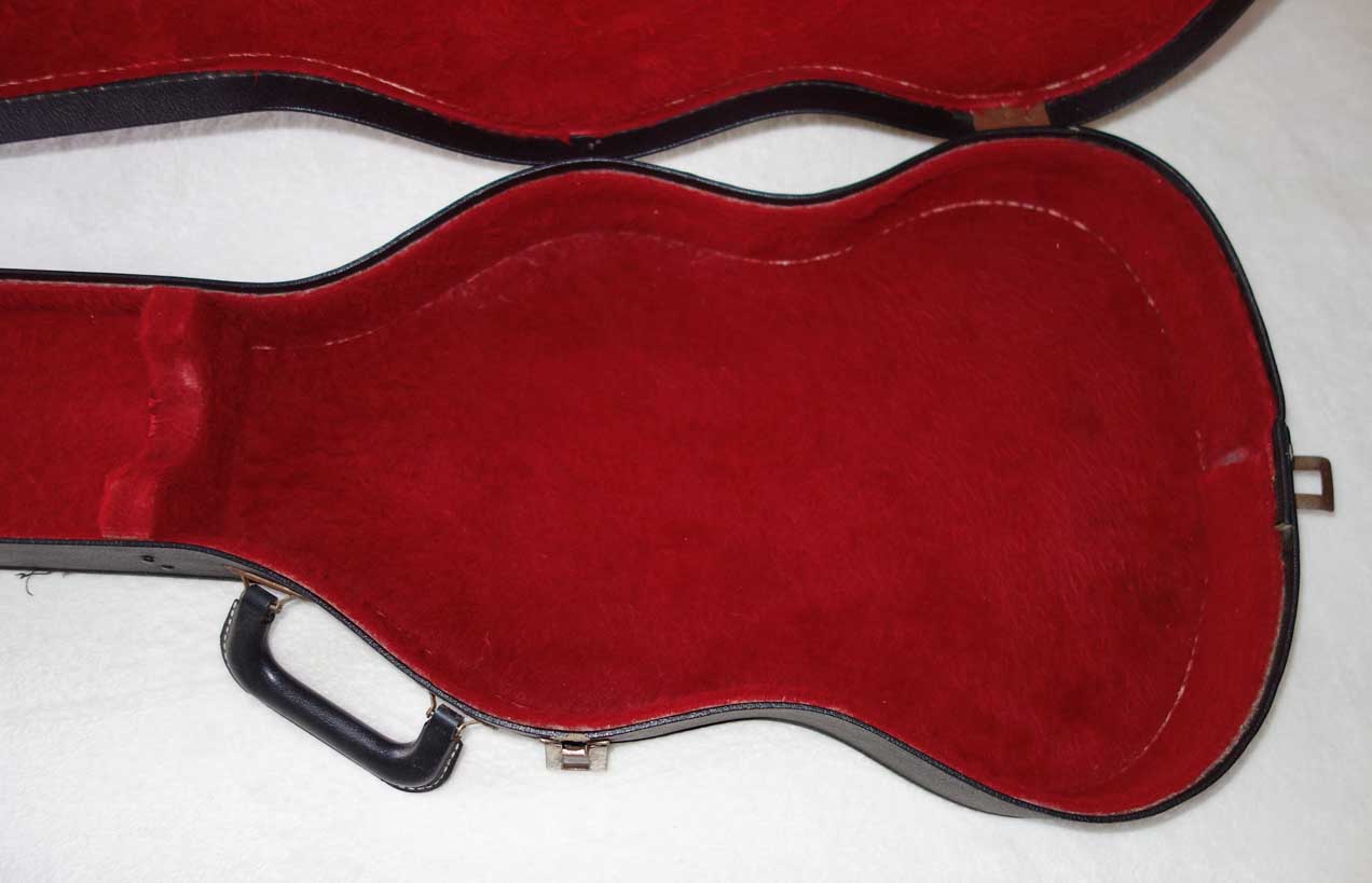 Vintage 1960s GIBSON SG Arched Softshell Guitar Case w/Red Lining, For 1960s Gibson SG Junior Guitars