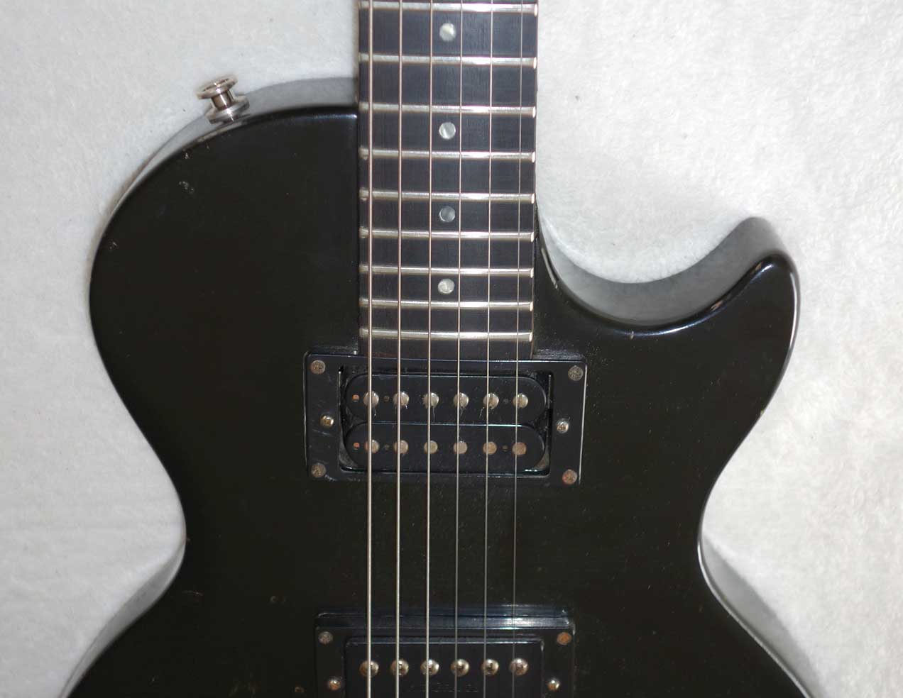 1984 Black Knight Custom Ebony FB, Super Tune Vibrola 