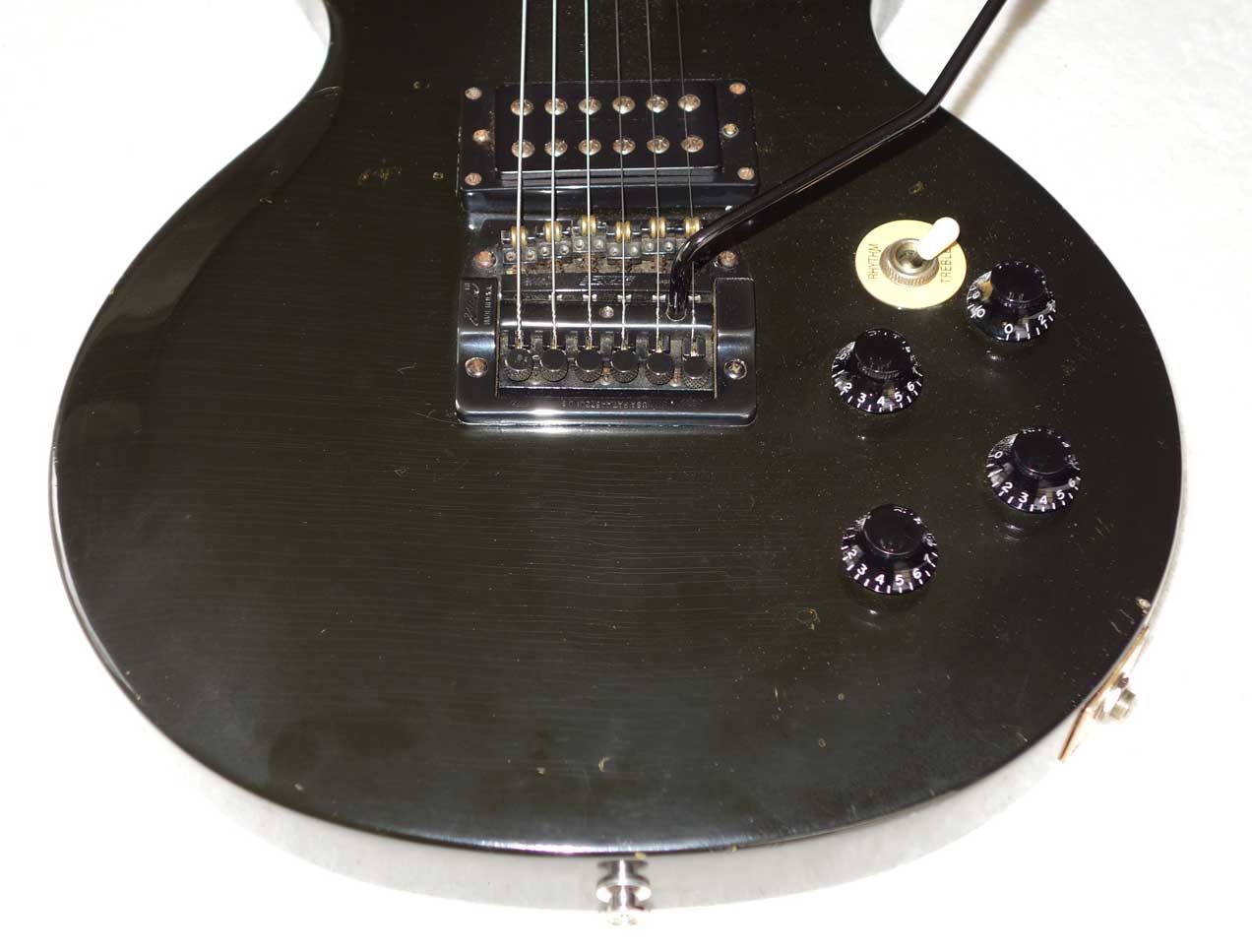 1984 Black Knight Custom Ebony FB, Super Tune Vibrola 