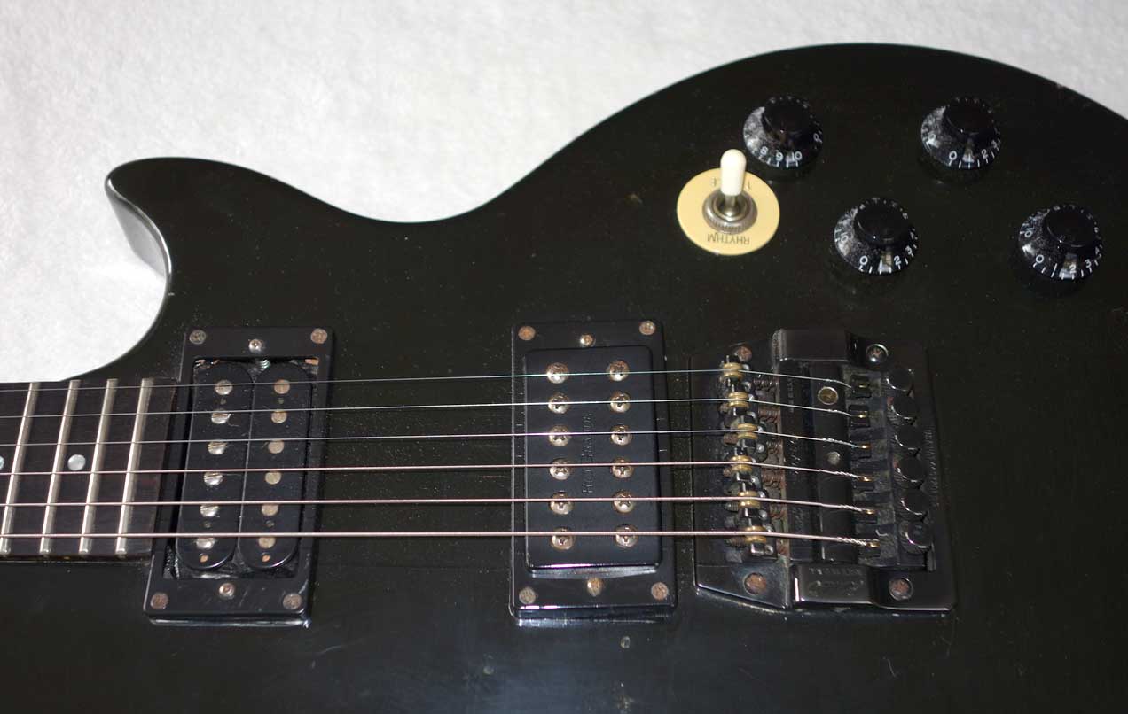 1984 Black Knight Custom Ebony FB, Super Tune Vibrola 