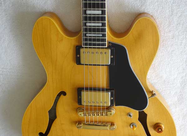 Vintage 1984 Gibson ES-347 Thinline Elecric Guitar w/Hardshell Case, Natural Finish