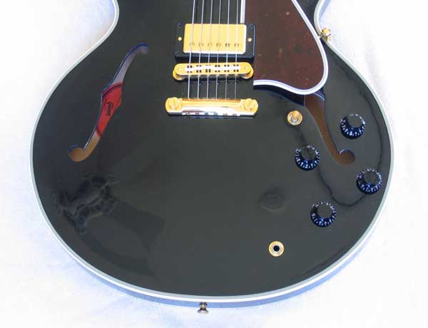 2007 Gibson Custom Shop ES-355 Electric Guitar w/ Case, Ebony, Excellent Condition