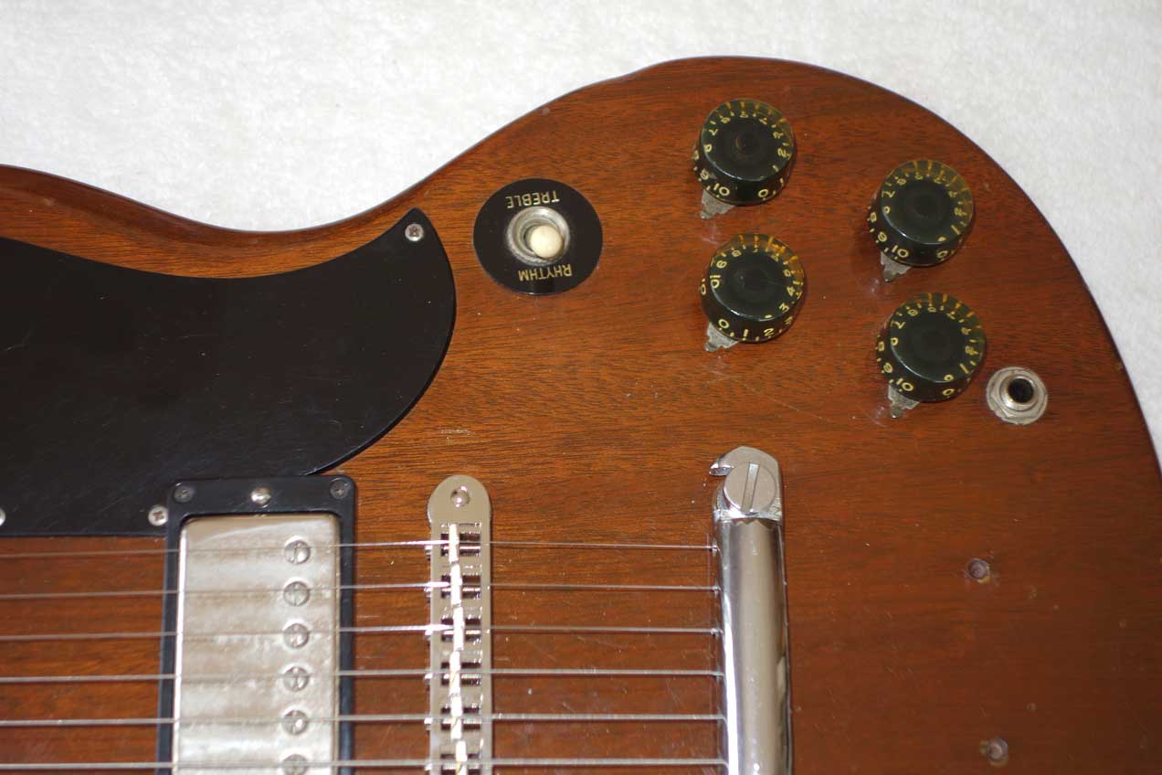 Vintage 1972 Gibson SG Special Solid Body Guitar, Walnut, Modded for HB '57 Classics