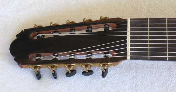 1972 Kohno 8 Ten-String Guitar Headstock