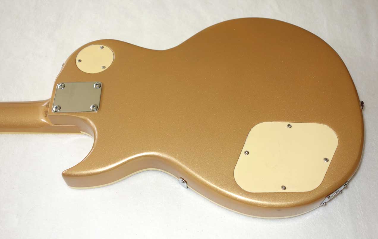 VINTAGE 1970s Lotus Les Paul Copy Made in Japan, Solid Mahohany  Electric Guitar Gold Metal Flake 