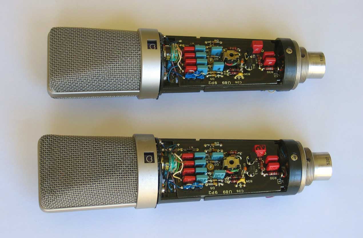 Vintage 1983 Neumann U89 Microphone Pair