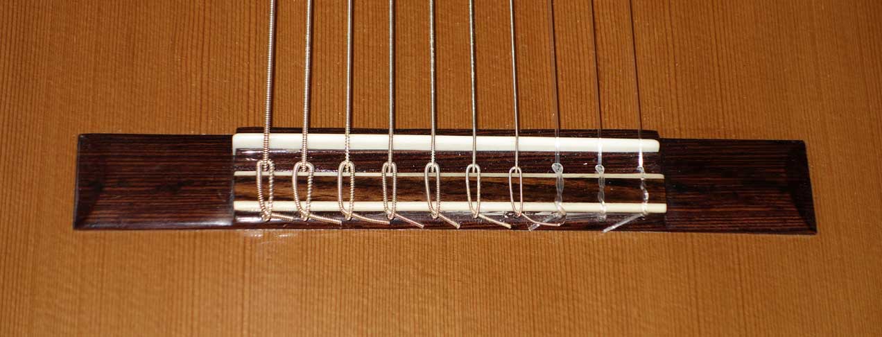 2012 Lucio Nunez 10-String Classical Harp Guitar, Rubner Tuners, Ameritage Case
