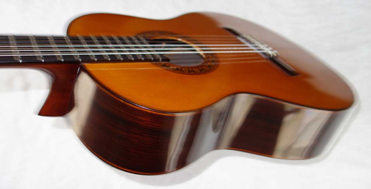 1995 Lucio Nuez "Balbina" Classical Guitar w/Case, German Spruce top / Indian Rosewood Back & Sides, French Polish,