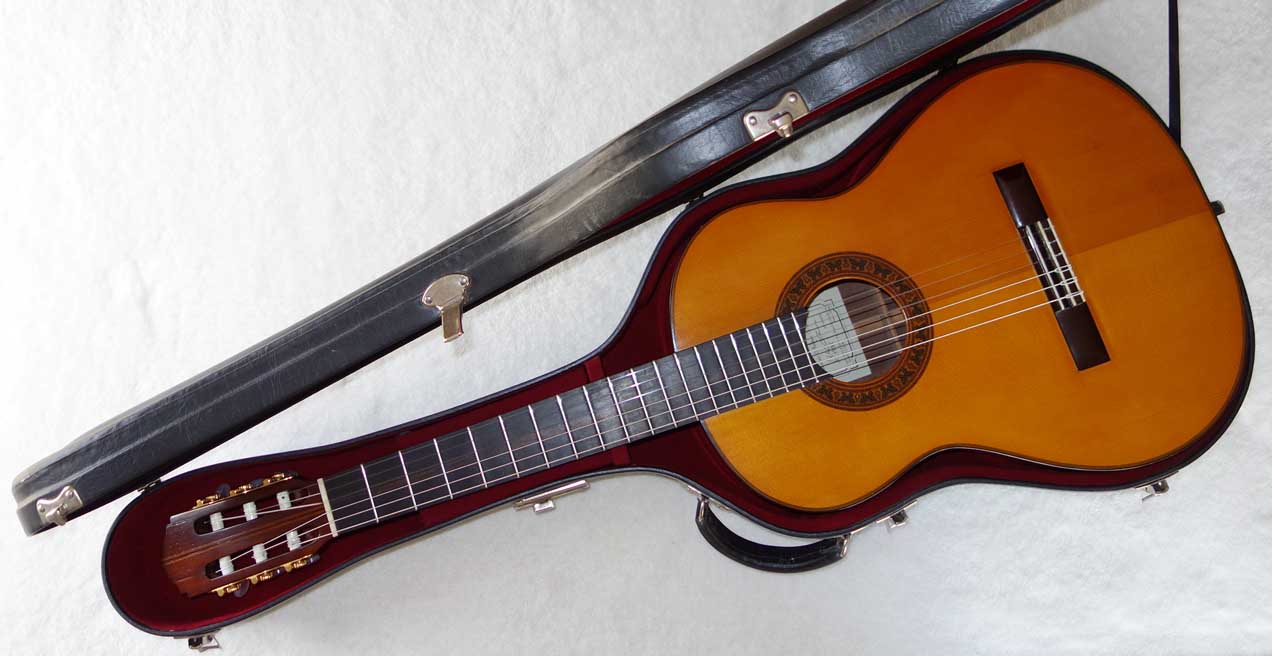 1995 Lucio Nuez "Balbina" Classical Guitar w/Case, German Spruce top / Indian Rosewood Back & Sides, French Polish,