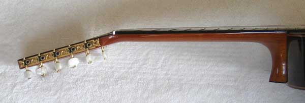 2004 Lucio Nunez 10-String Classical Harp Guitar Neck