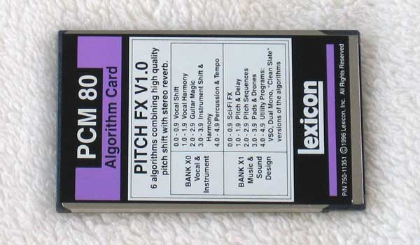 Lexicon PCM80 デジタルリバーブ VINTAGE LEXICON PCM 80 Digital Reverb / Multi-Effects With