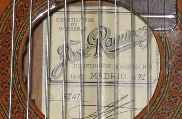 VINTAGE 1972 Ramirez 1a 10-string Classical Harp Guitar w/Case [BBand Pickup, Cedar Top]