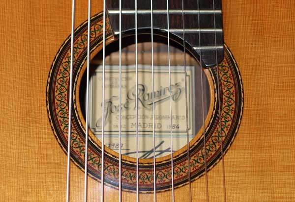 Vintage 1984 Ramirez 1a De Camera Model 10-String Classical Harp Guitar, Cedar Top, Owned by Simon Wynberg / Bountiful Bach CD