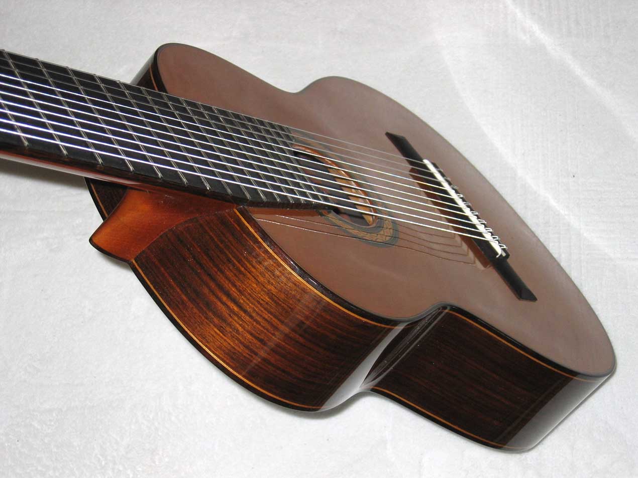 VINTAGE 1976 Sakurai Kohno 5 Classical Harp Guitar 10-String Conversion