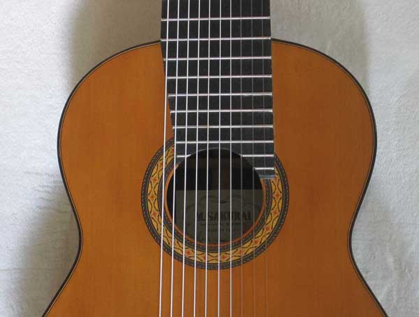 VINTAGE 1976 Sakurai Kohno Model 5 Classical Harp Guitar 10-String Conversion [Original Body Signed by Sakurai w/Signature Stamp]