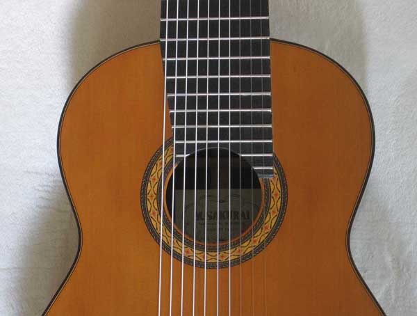 VINTAGE 1976 Sakurai Kohno Model 5 Classical Harp Guitar 10-String Conversion [Original Body Signed by Sakurai w/Signature Stamp]