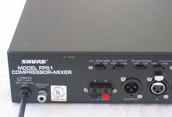 SHURE FP51 Compressor-Mixer