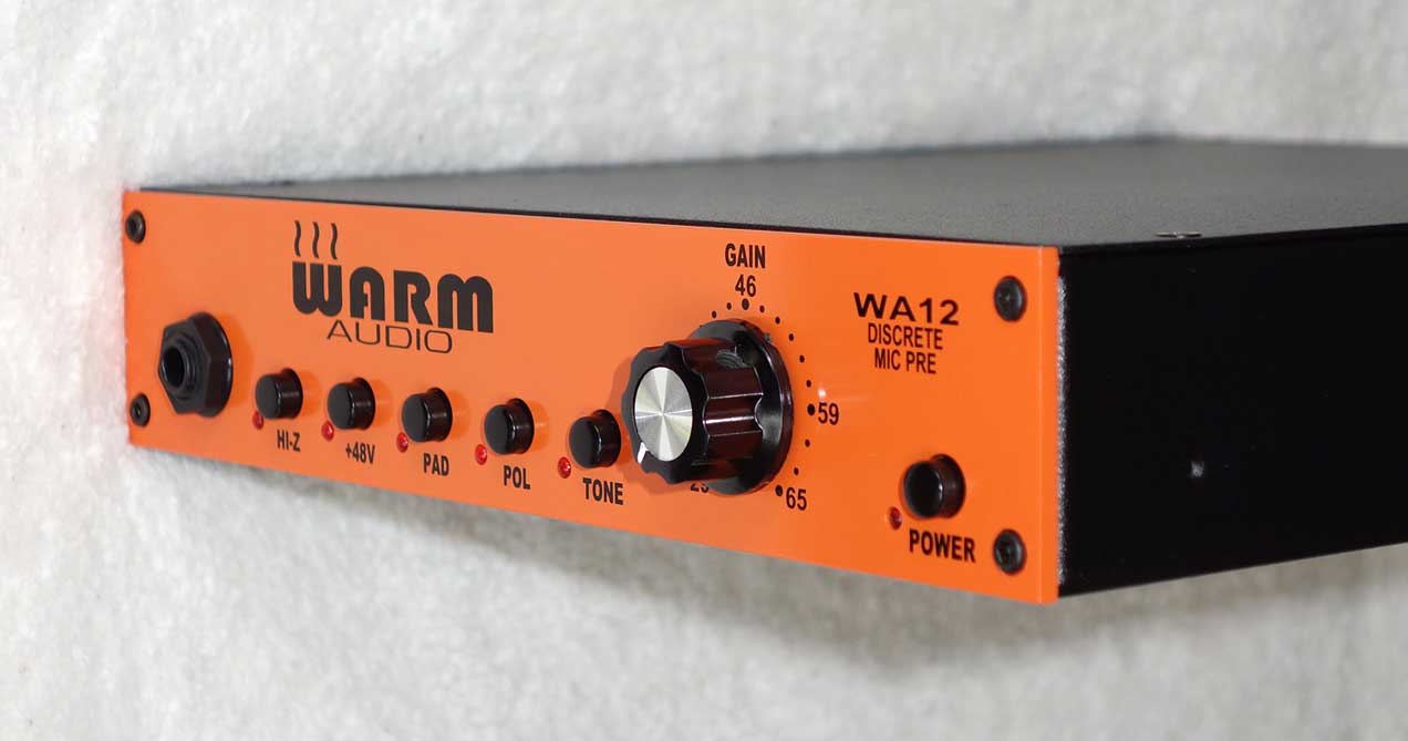 WARM AUDIO WA12 Mic Preamp w/ Custom Cinemag Transformers [API312 Circuit] 1/2 Space RU