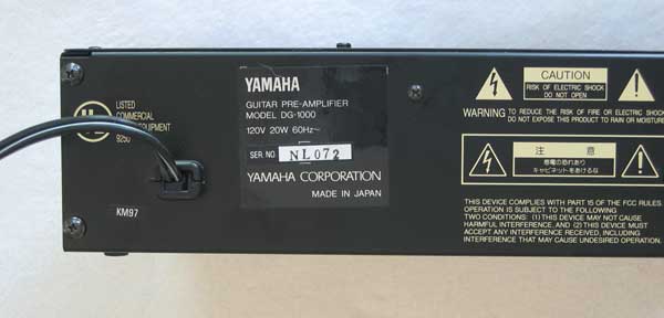 Vintage Yamaha DG-1000 Guitar Preamp