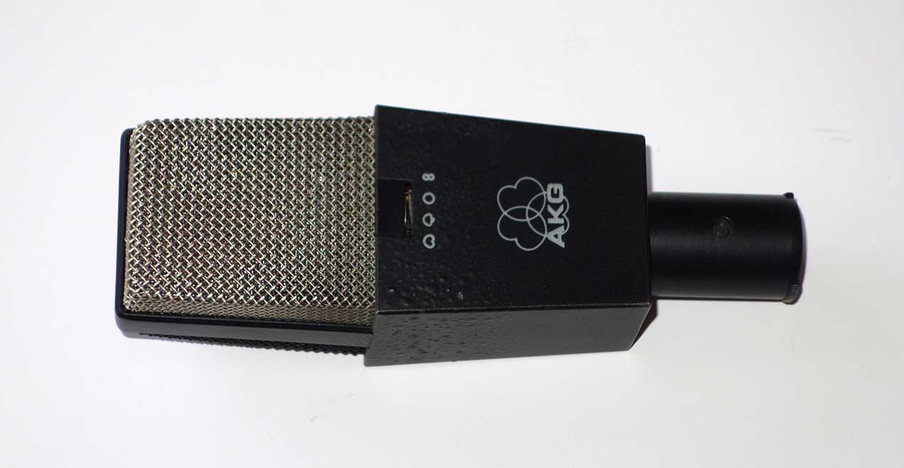 Vintage AKG C414 B-ULS Multi-Pattern Condenser Mic w/Clip, Pouch