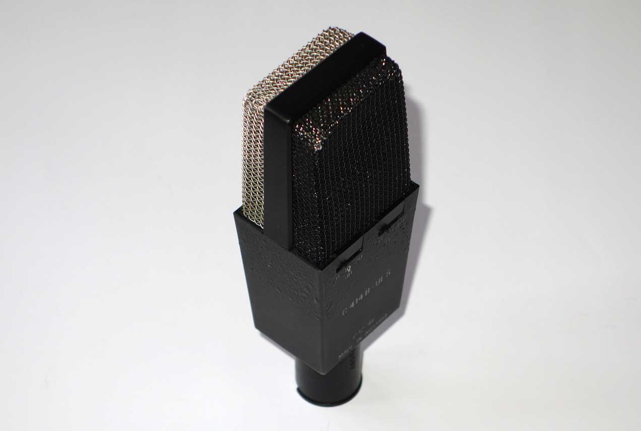 Vintage AKG C414 B-ULS Multi-Pattern Condenser Mic w/Clip, Pouch