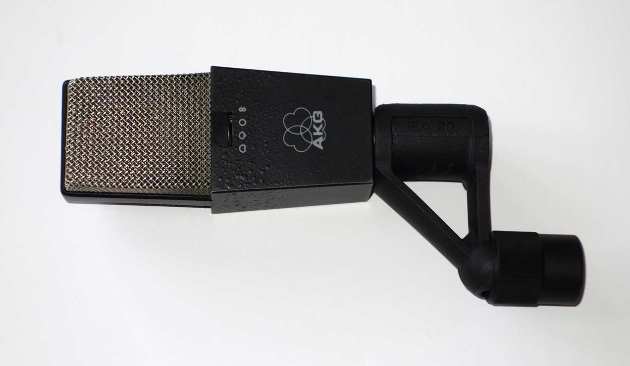 Vintage AKG C414 B-ULS Multi-Pattern Condenser Mic w/Clip, Pouch