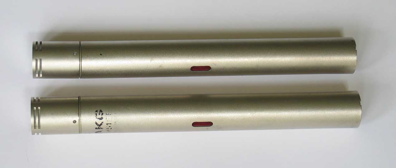 AKG C451 Condenser Mic Pair w/CK2 Capsules