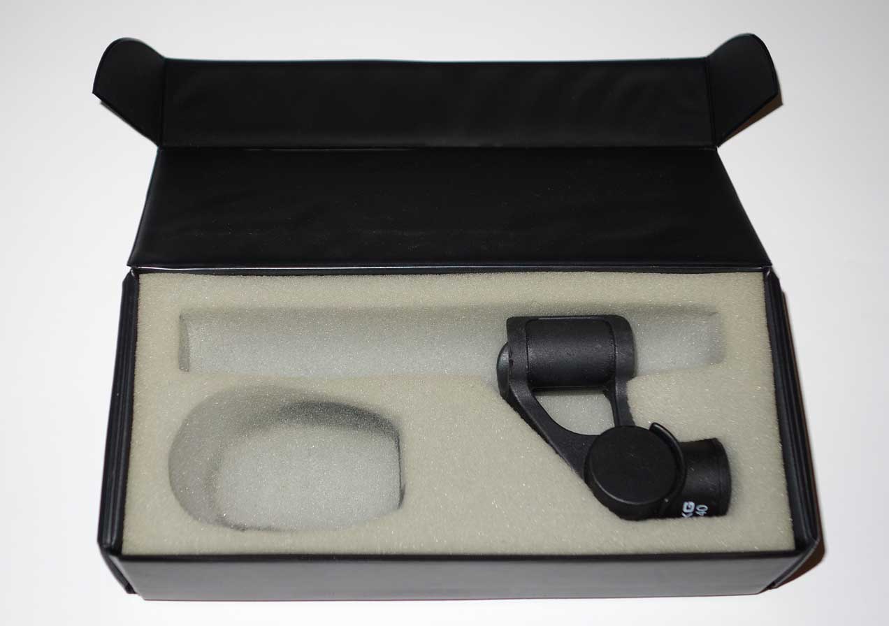Vintage AKG C460 Mic Case w/AKG SA40 Mic Clip