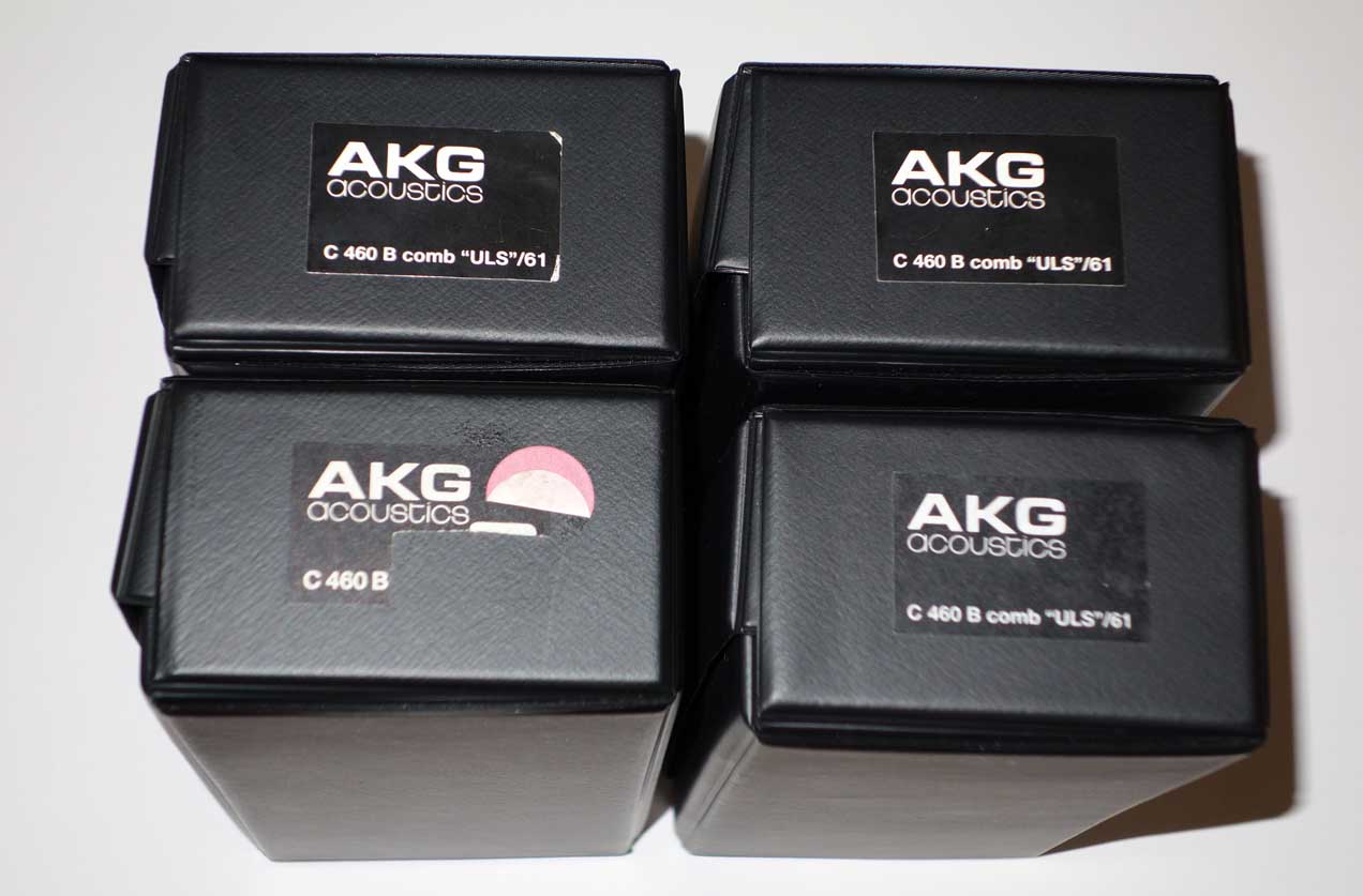 Vintage AKG C460 Mic Case w/AKG SA40 Mic Clip