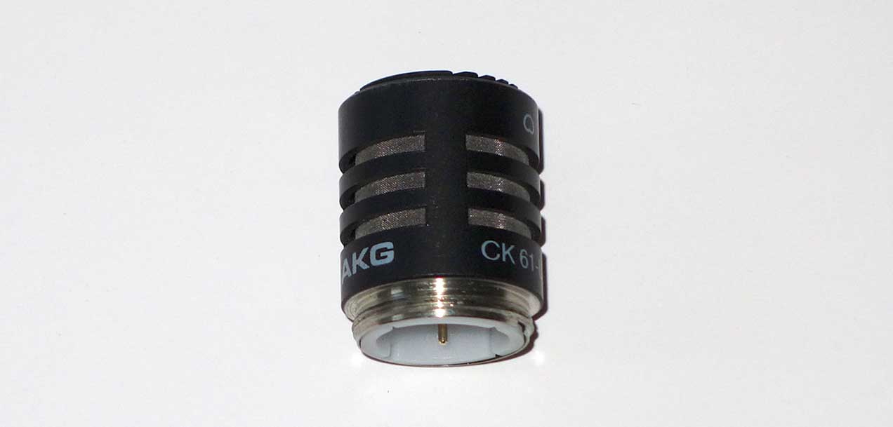 1993 AKG CK61 Cardioid Mic Capsule for AKG C460B + C480B Condenser MIcs, w/Case, Frequency Chart