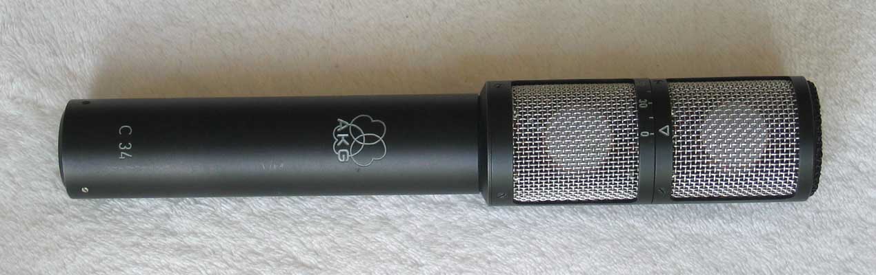 NEAR-MINT AKG C34 Stereo Multi-Pattern Condenser Microphone